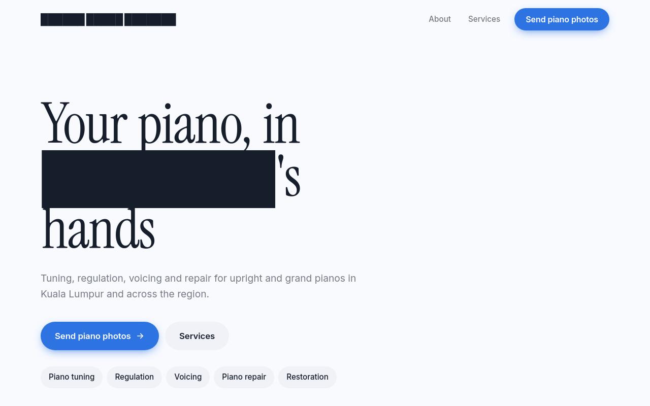 A rebuilt repair specialists website