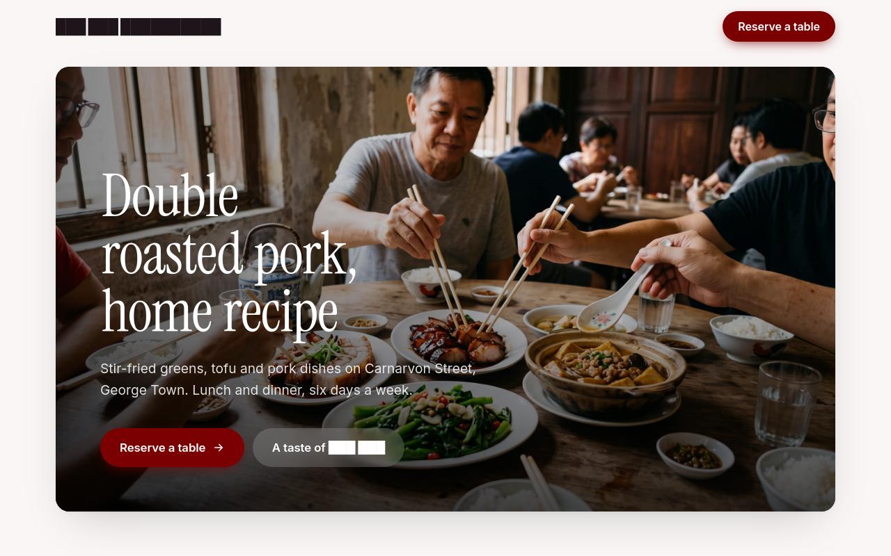 A rebuilt restaurants website