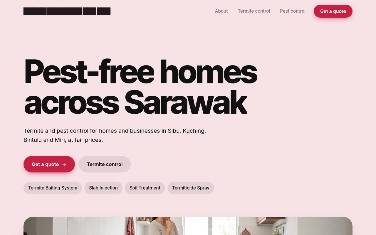 A rebuilt home services and repairs website